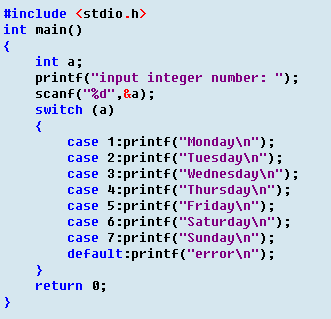 c语言switch语句例子_用法语言说勇士_c语言switch的用法